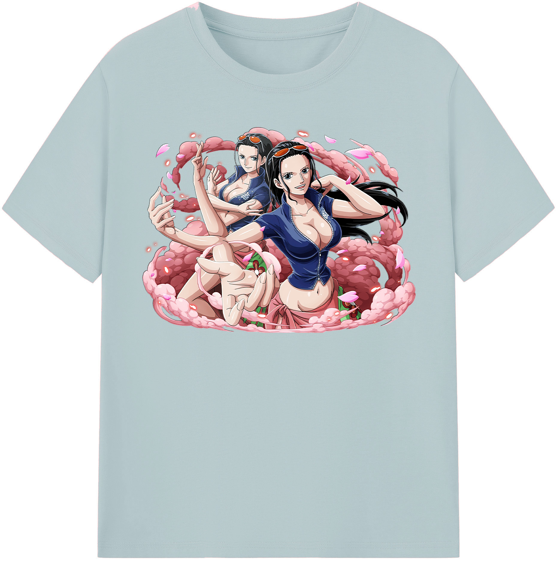 ワンピース ニコ・ロビン ONE PIECE Nico Robin 綿100％半袖Tシャツ（フロントプリント）